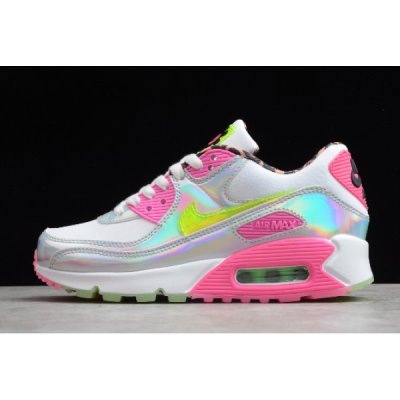 Nike Bayan Air Max 90 Lx Küpe Çiçeği / Beyaz Koşu Ayakkabısı Türkiye - NGDXTYN1